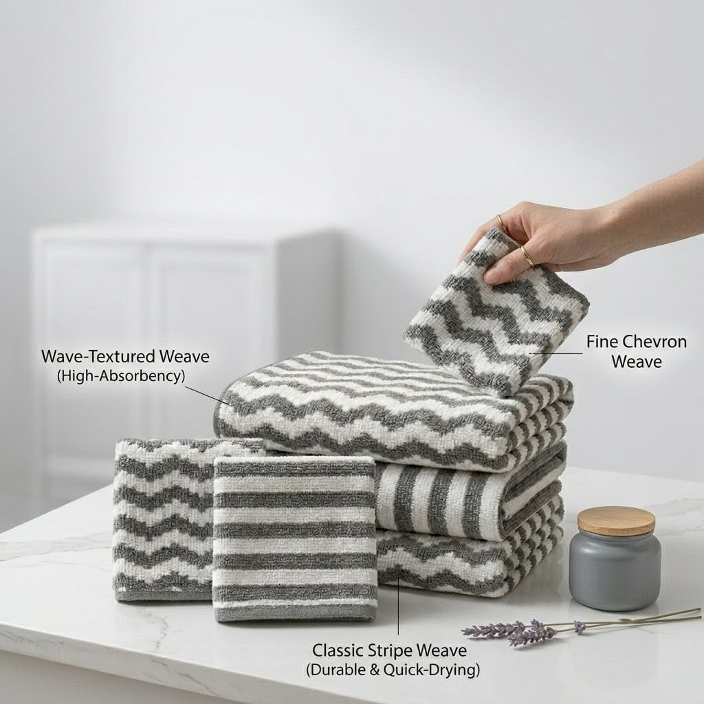 Toallas de cocina modernas altamente absorbentes reutilizables para platos encimeras y secado