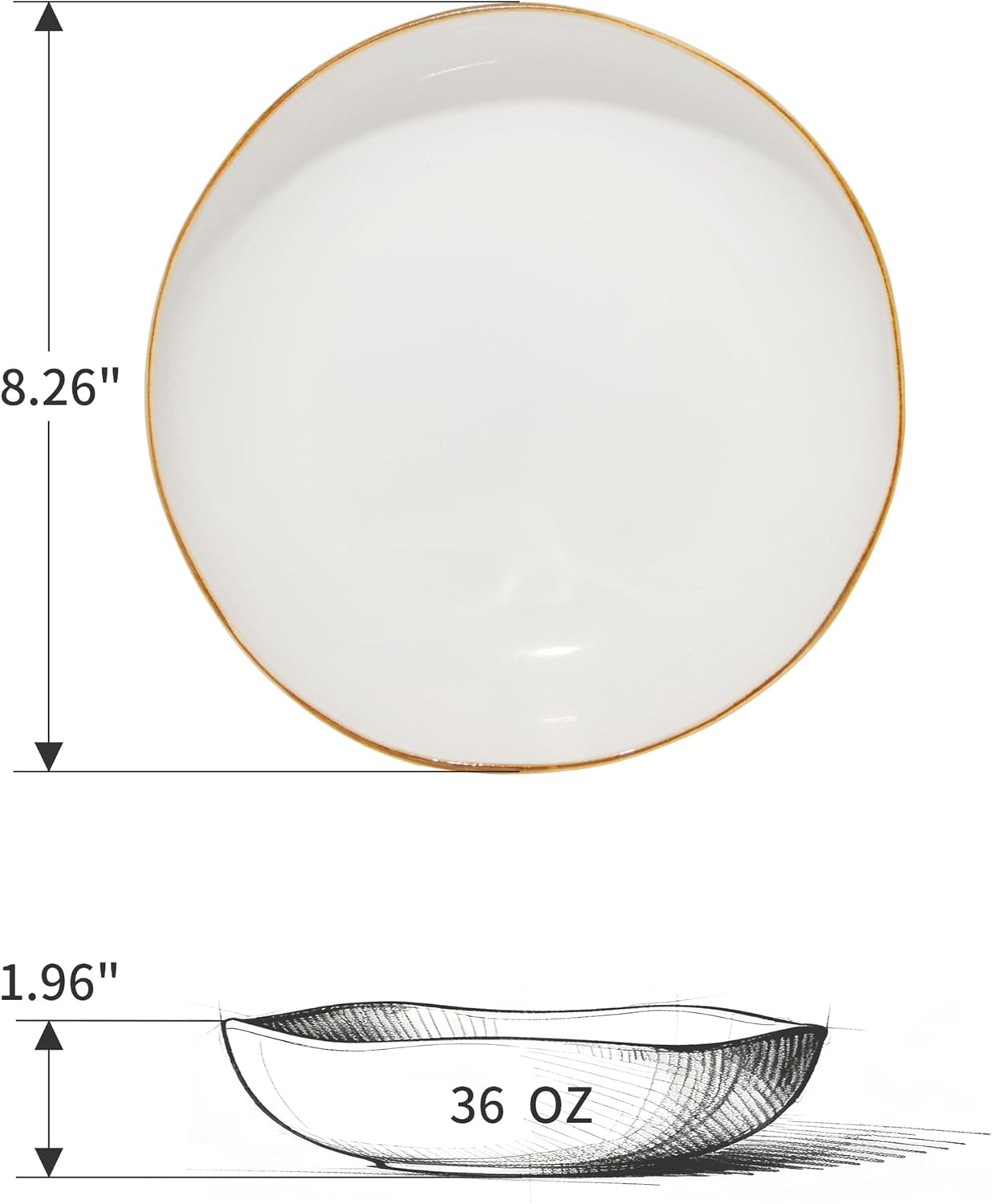 Set 16 Pzas Porcelana Almohadilla Blanca