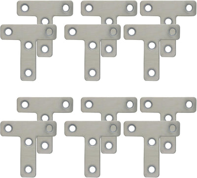 Soporte esquina acero inox 2x2pulg set 12 unidades