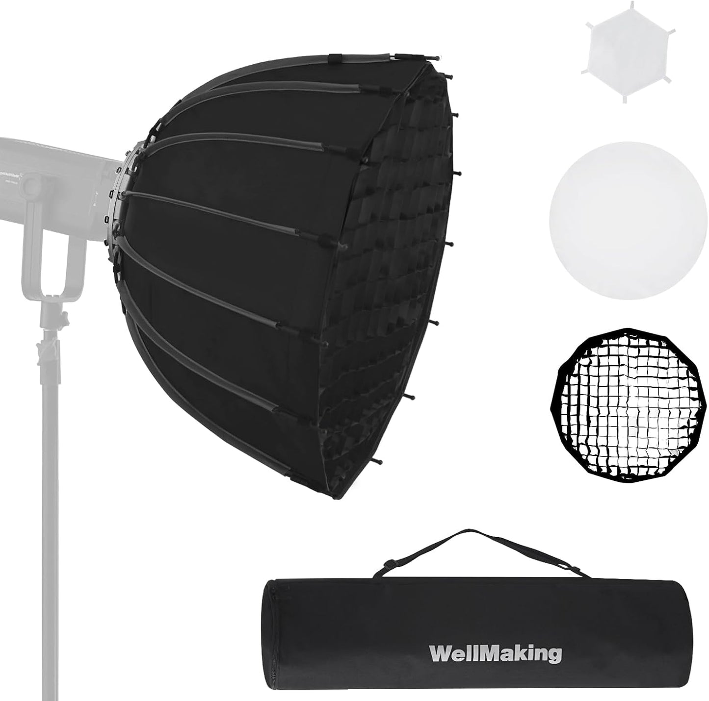 Caja luz plegable 26pulg con anillo Bowens Mount para estudio