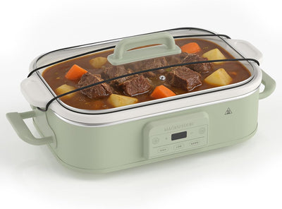 Cacerola Digital 4qt Cerámica Premium Apto Lavavajillas Salvia