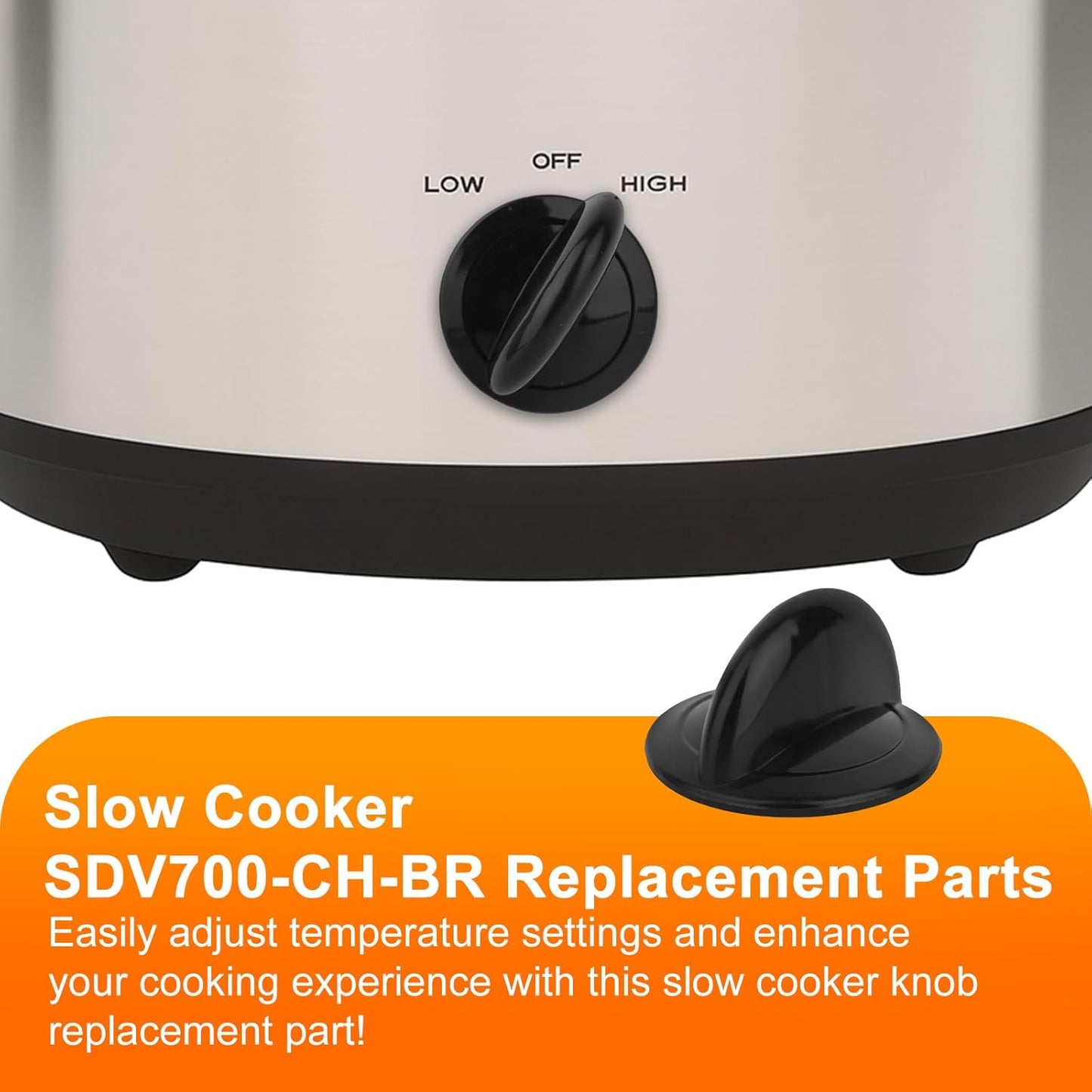 2 Pzas Repuesto Perilla Crockpot SCV700-CH-BR