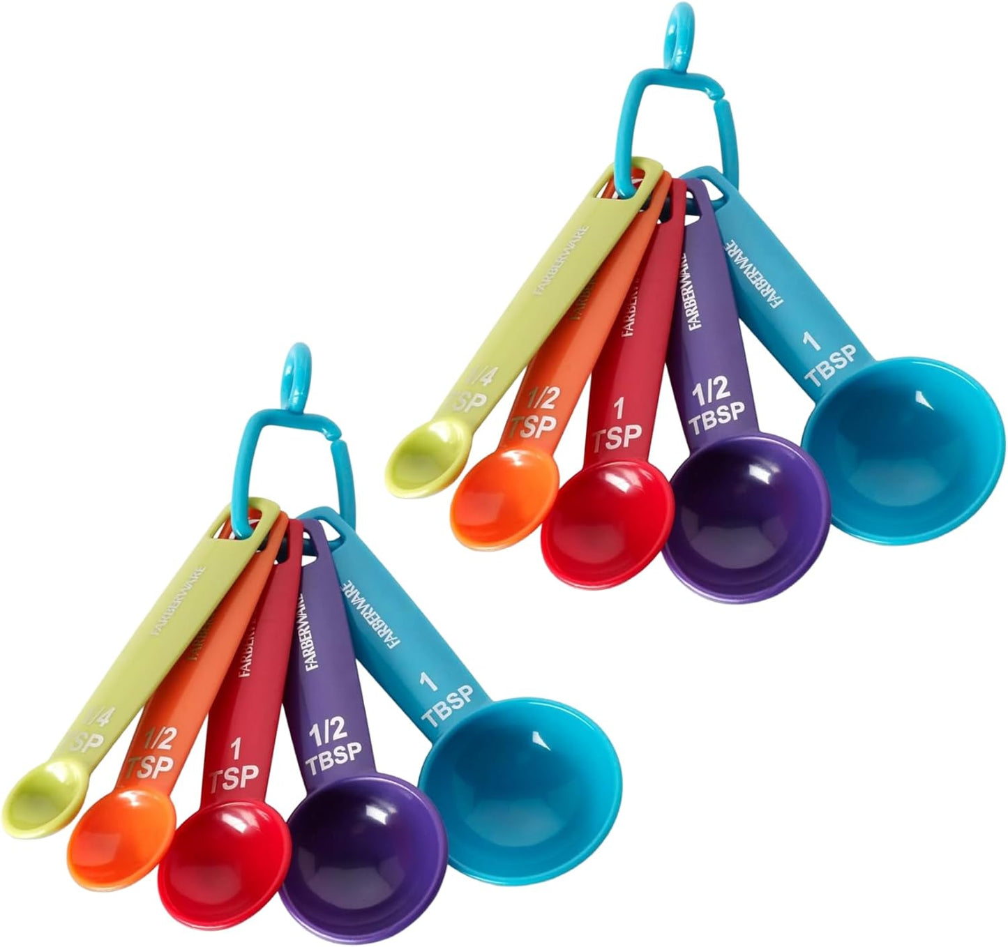 Juego de 5 cucharas medidoras Farberware Kitchen Essentials de plástico ligero