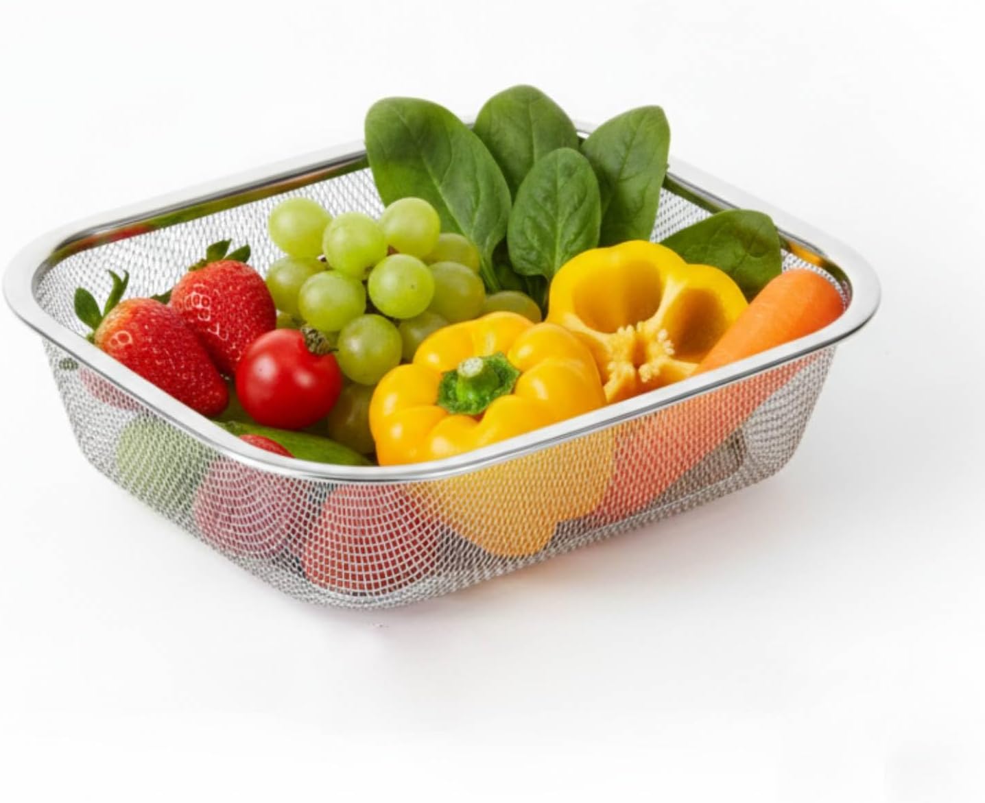 Colador de acero inoxidable 18/8 rectangular para cocina