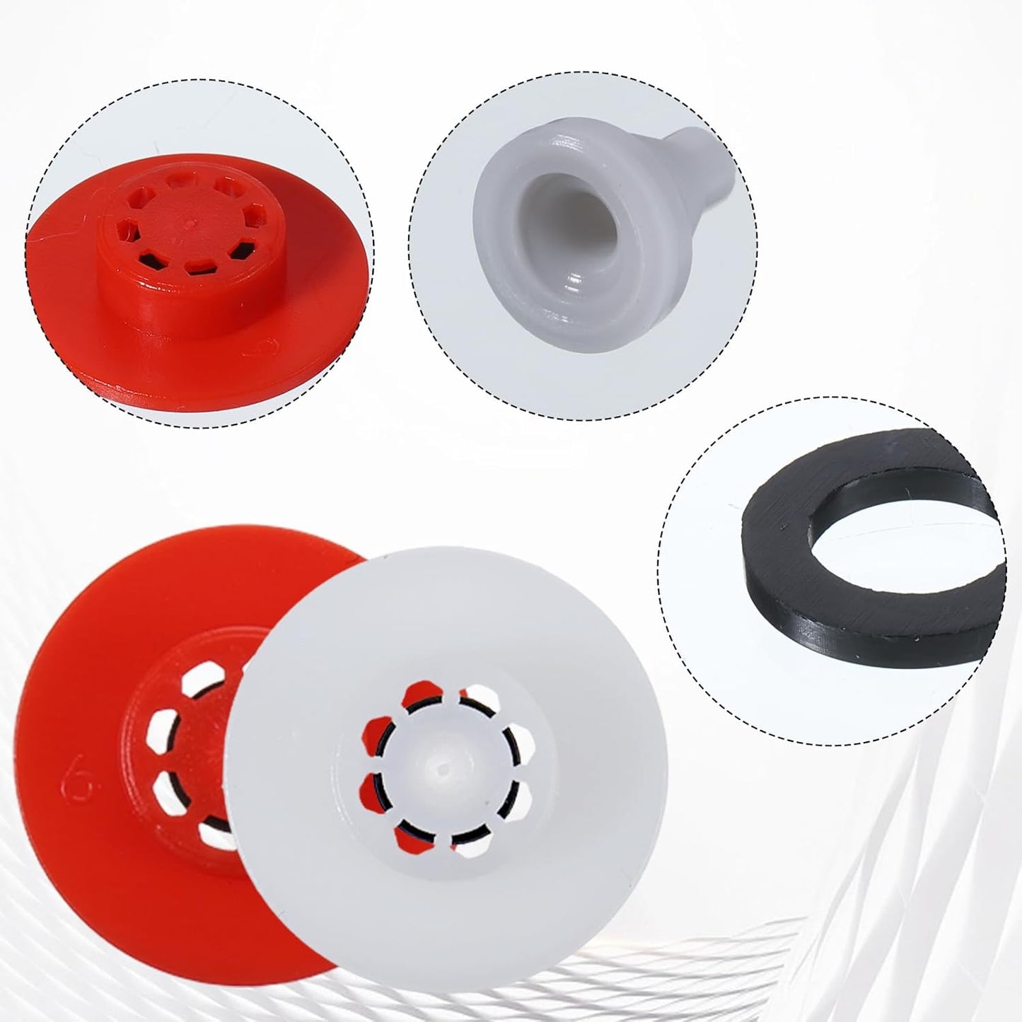 Kit restrictor flujo ducha 1.8 y 2.5 GPM 54 Pzas