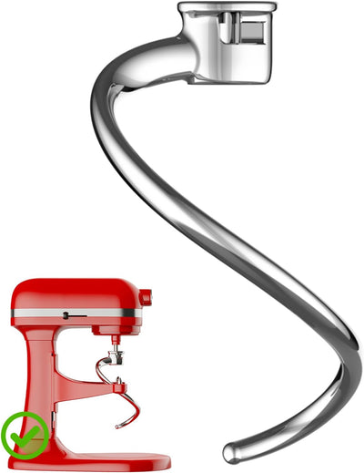 Gancho masa espiral acero inox KitchenAid 5Plus 6QT