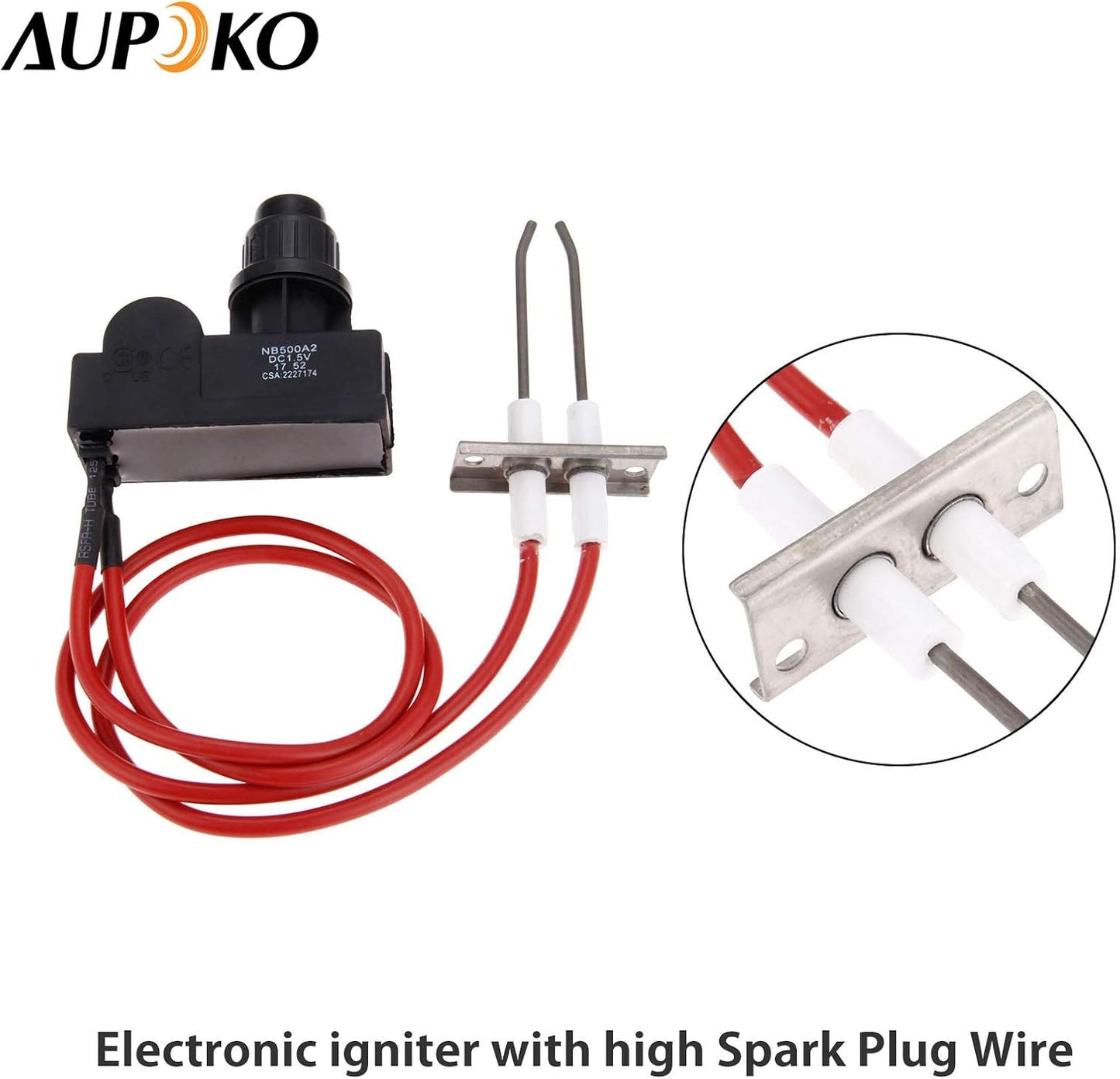 Kit encendido doble para parrilla gas chimenea horno