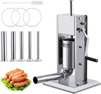 Embutidora salchichas acero inox 4 tubos doble velocidad