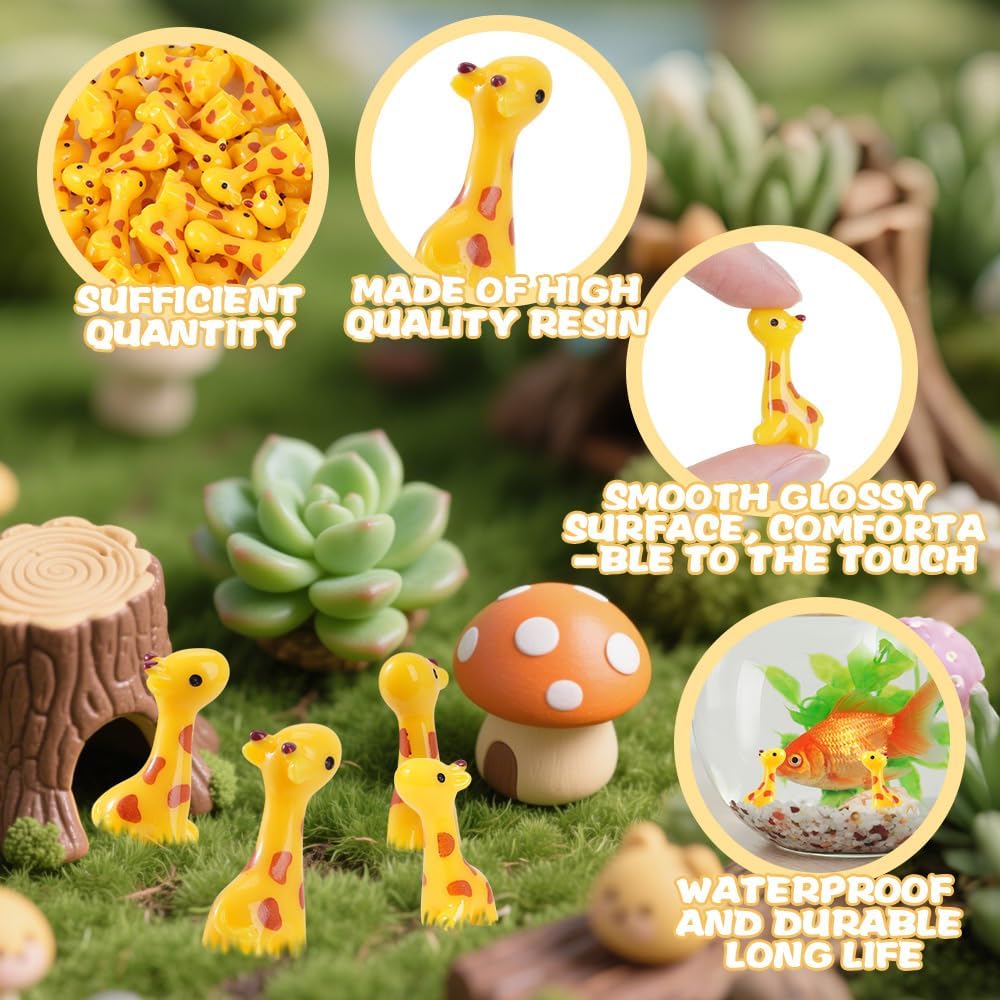 52 figuras resina jirafa para jardín macetas decoración