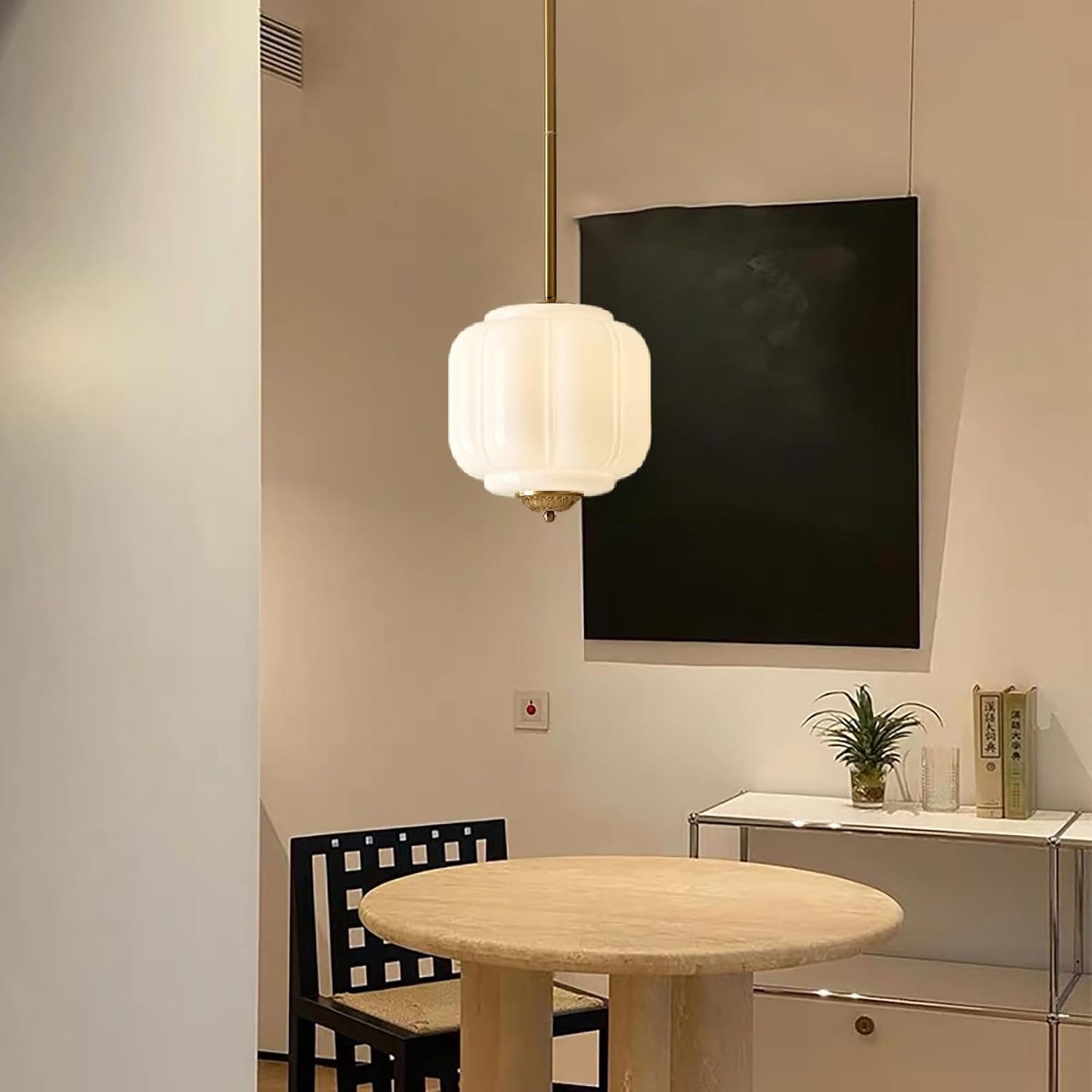Candelabro cristal lámpara techo 9.8pulg cocina pasillo dormitorio comedor blanco dorado