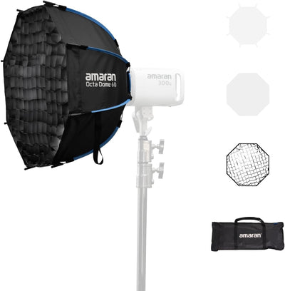 Softbox Octa Dome 60 de 23.6pulg para 150c 300c Aputure LS 300 600