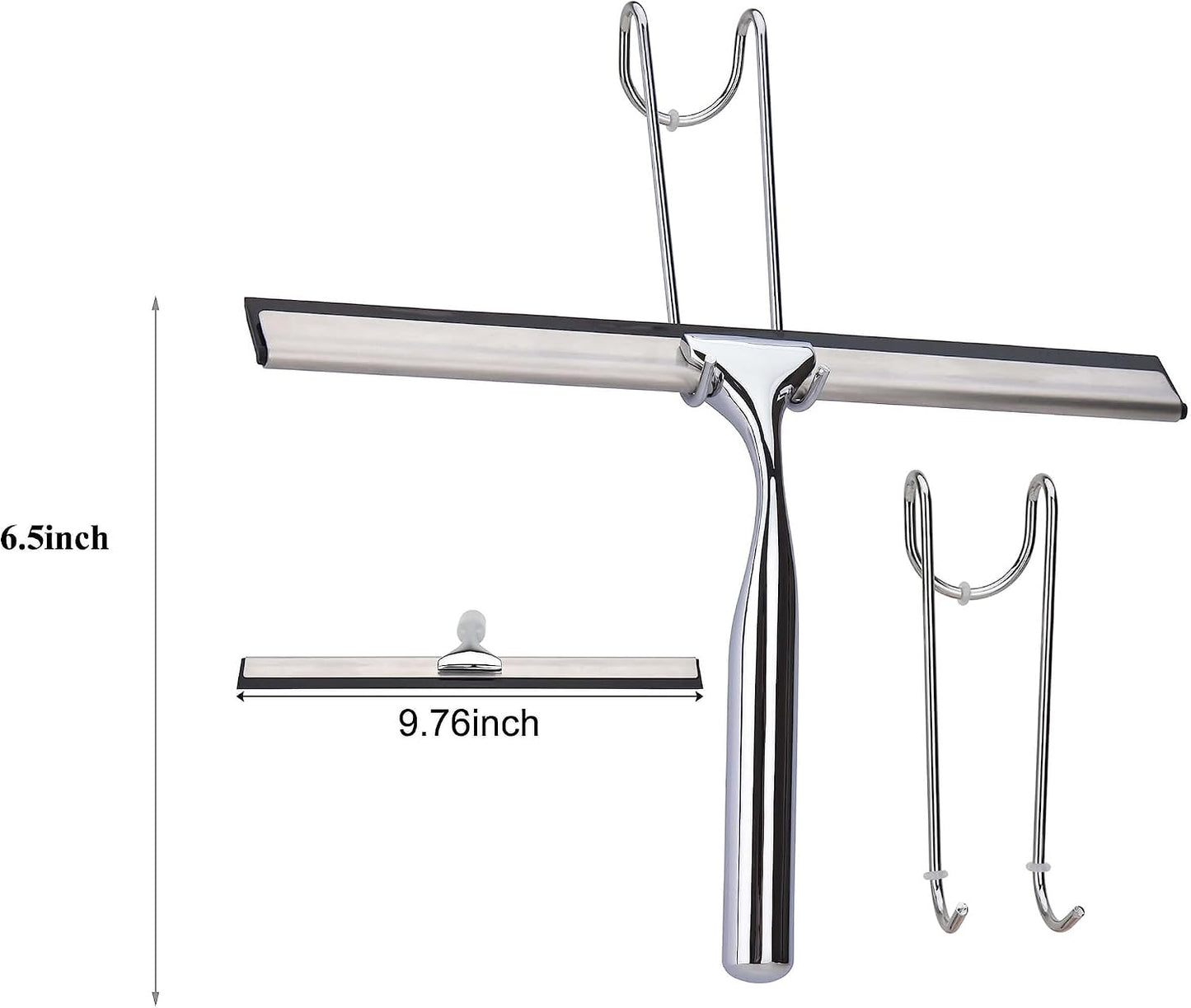 Escobilla acero inox multiusos para ducha vidrio ventanas