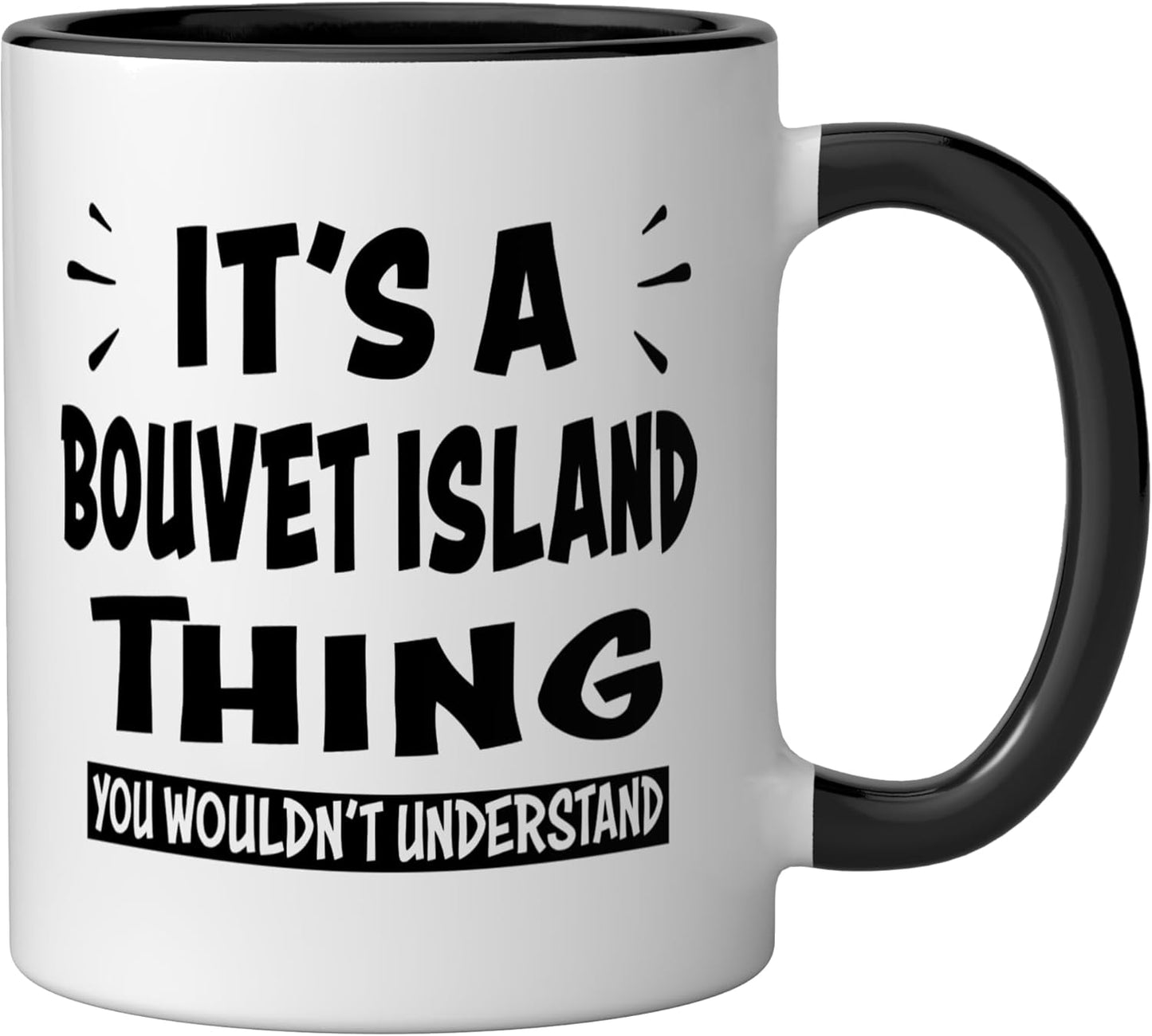 Taza Cerámica Bouvet Isla Negra/Blanca