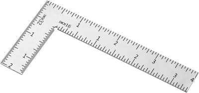 Regla en L acero inox 2x4 pulg ingeniero carpintero