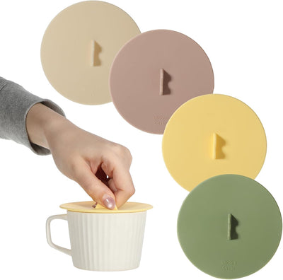 Tapas de silicona universales para tazas, herméticas y a prueba de polvo