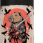 Botella de agua acero inoxidable kawaii estilo sumi-e japonesa