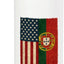 Botella de agua acero inoxidable bandera USA y Portugal