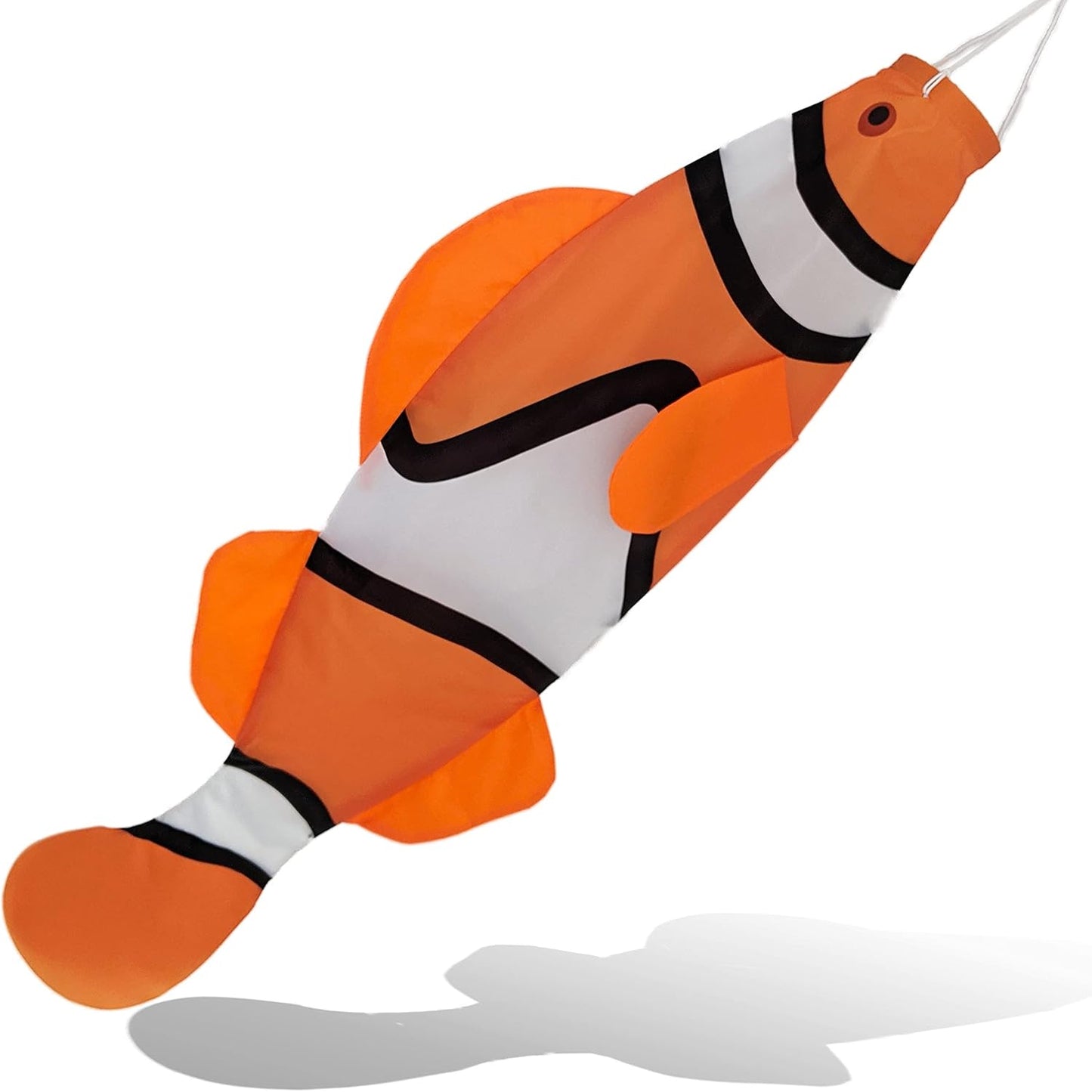 Manguito viento pez payaso naranja 40pulg para exterior