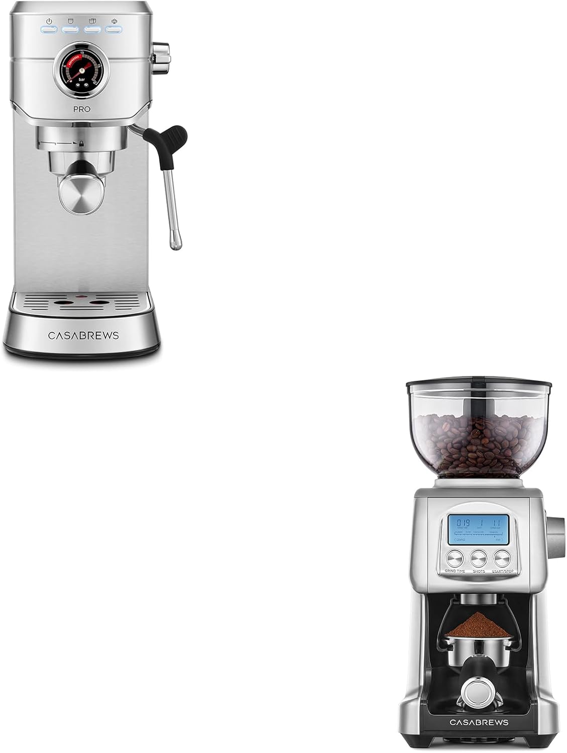 Máquina Espresso Cafetera Con Molinillo Cónico