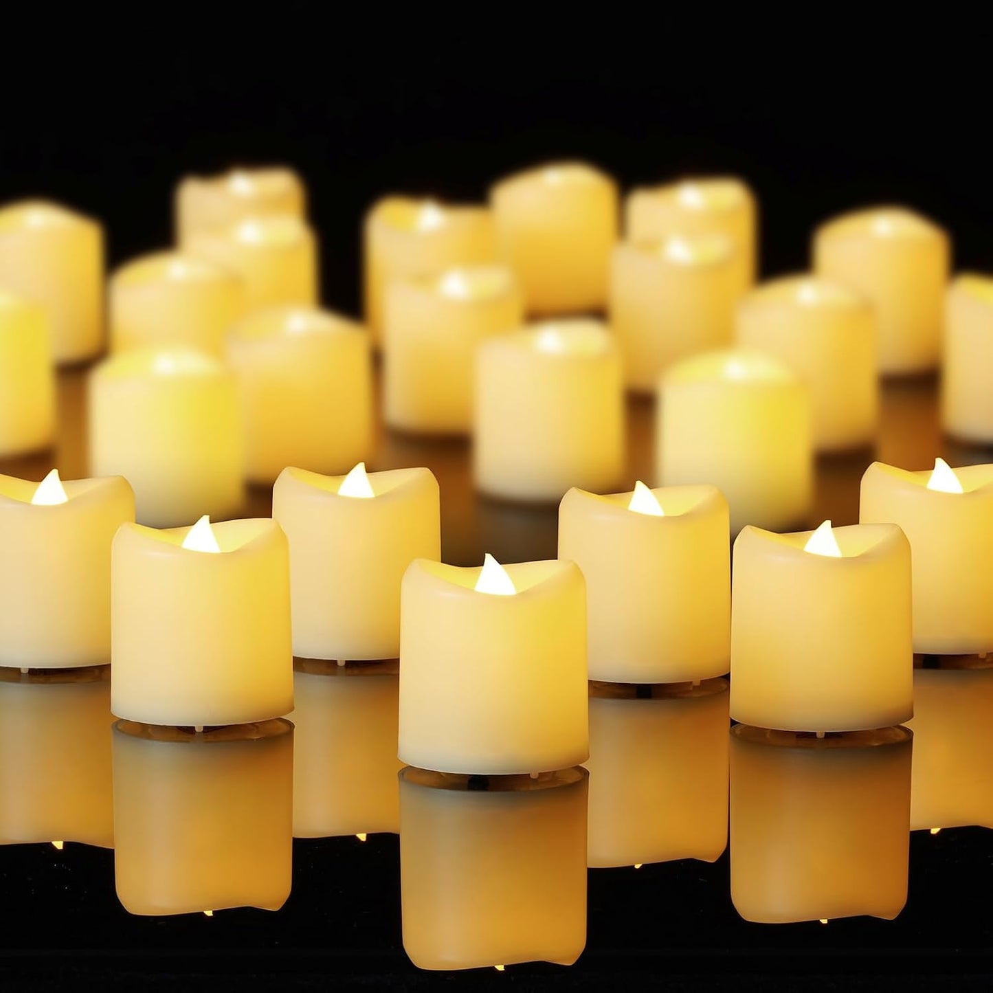 100 Velas Votivas LED Parpadeantes Batería Hogar