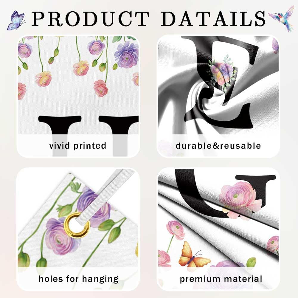 Letrero porche Hello Spring decorativo floral