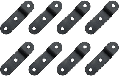 8 Soportes Acero Inox Conexión Z para Mesas Madera
