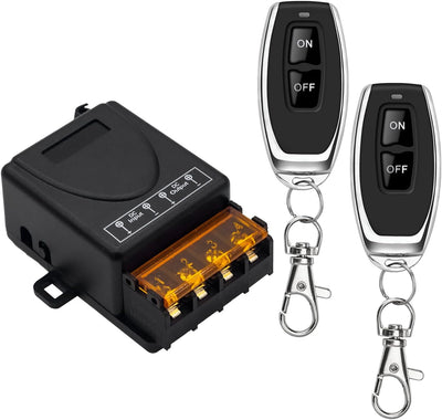 Interruptor RF relé 12V 30A 328pies para alarma seguridad puerta