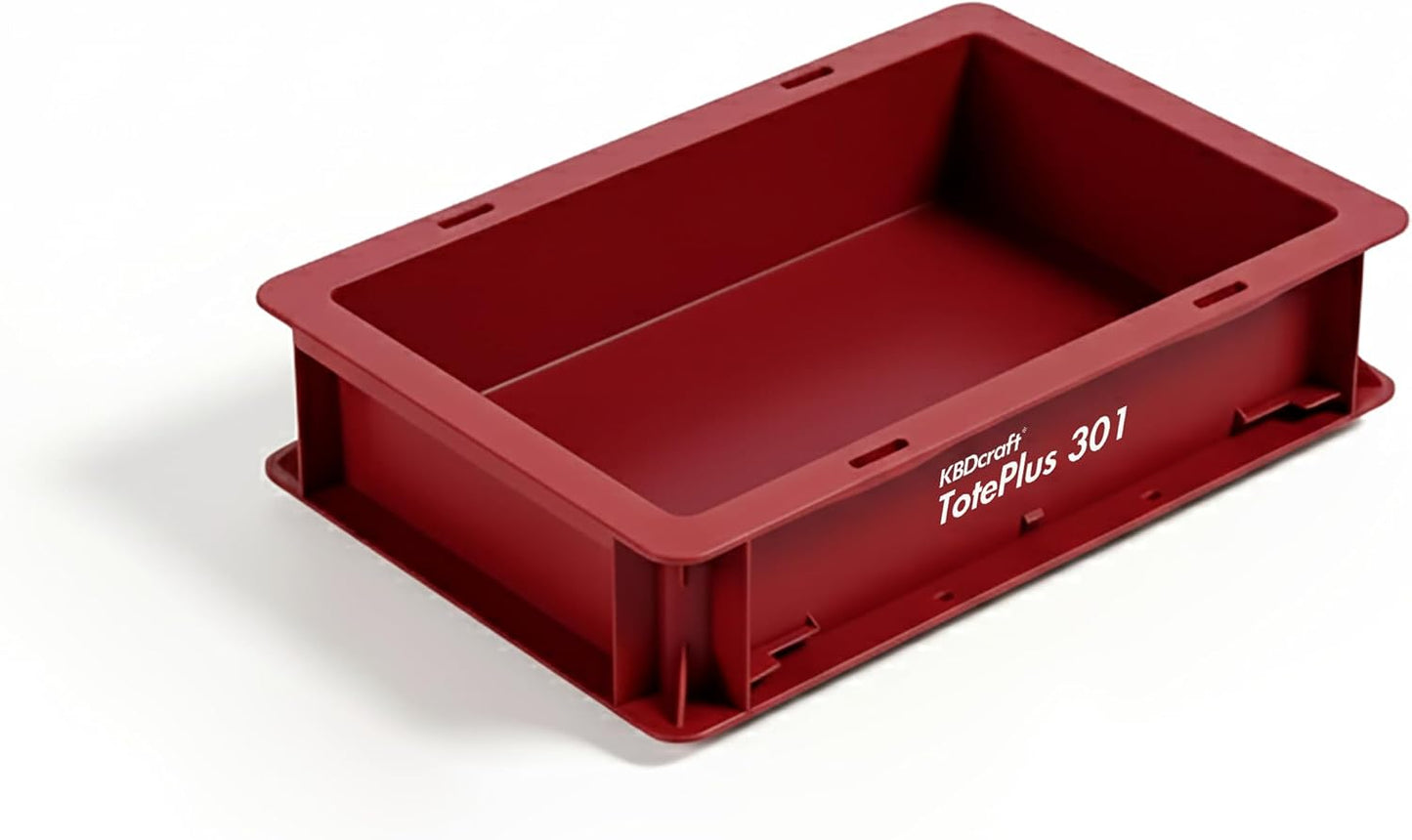 Contenedores apilables plastico resistente 12x8x3pulg