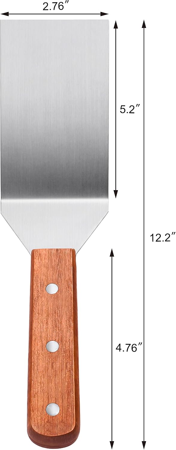 Espátula parrilla mango madera 31,8 cm
