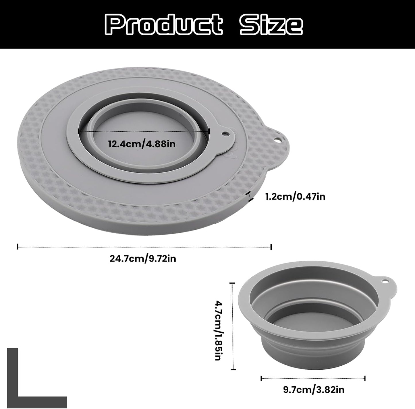 Funda silicona tazón comp KitchenAid 6-7qt para batidora gris