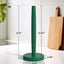 Toallero de madera KitchLife para encimera con base antideslizante verde oscuro
