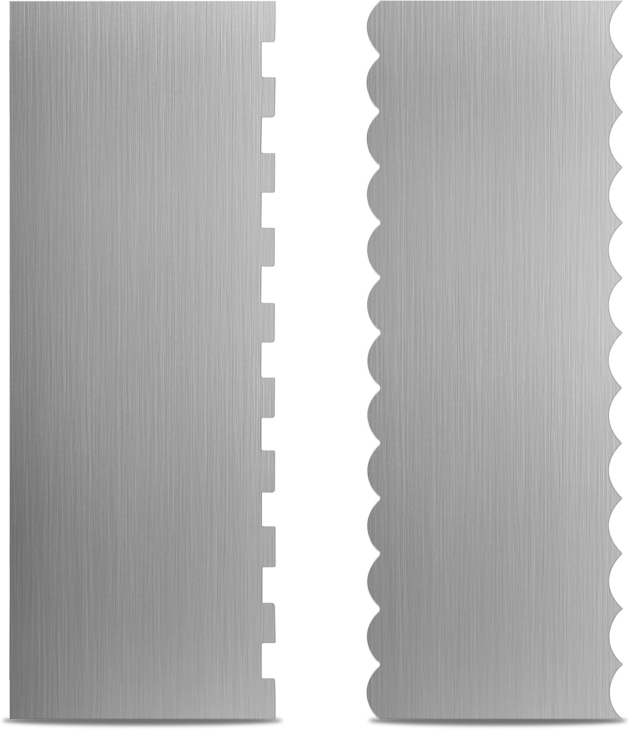 Raspadores de acero inoxidable para tartas 8.6 pulgadas doble cara