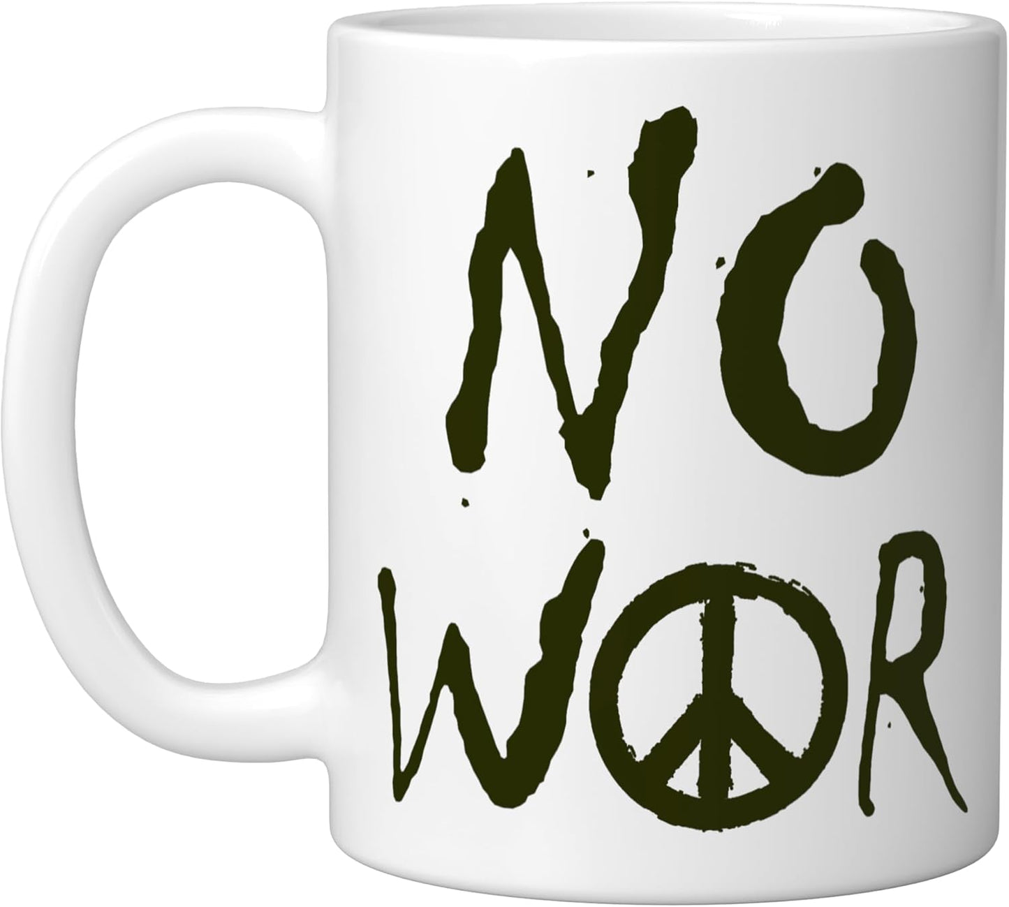 Taza Cerámica Símbolo de la Paz Blanco