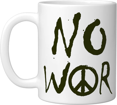 Taza Cerámica Símbolo de la Paz Blanco