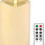 Velas pilar LED sin llama con temporizador 400h control remoto