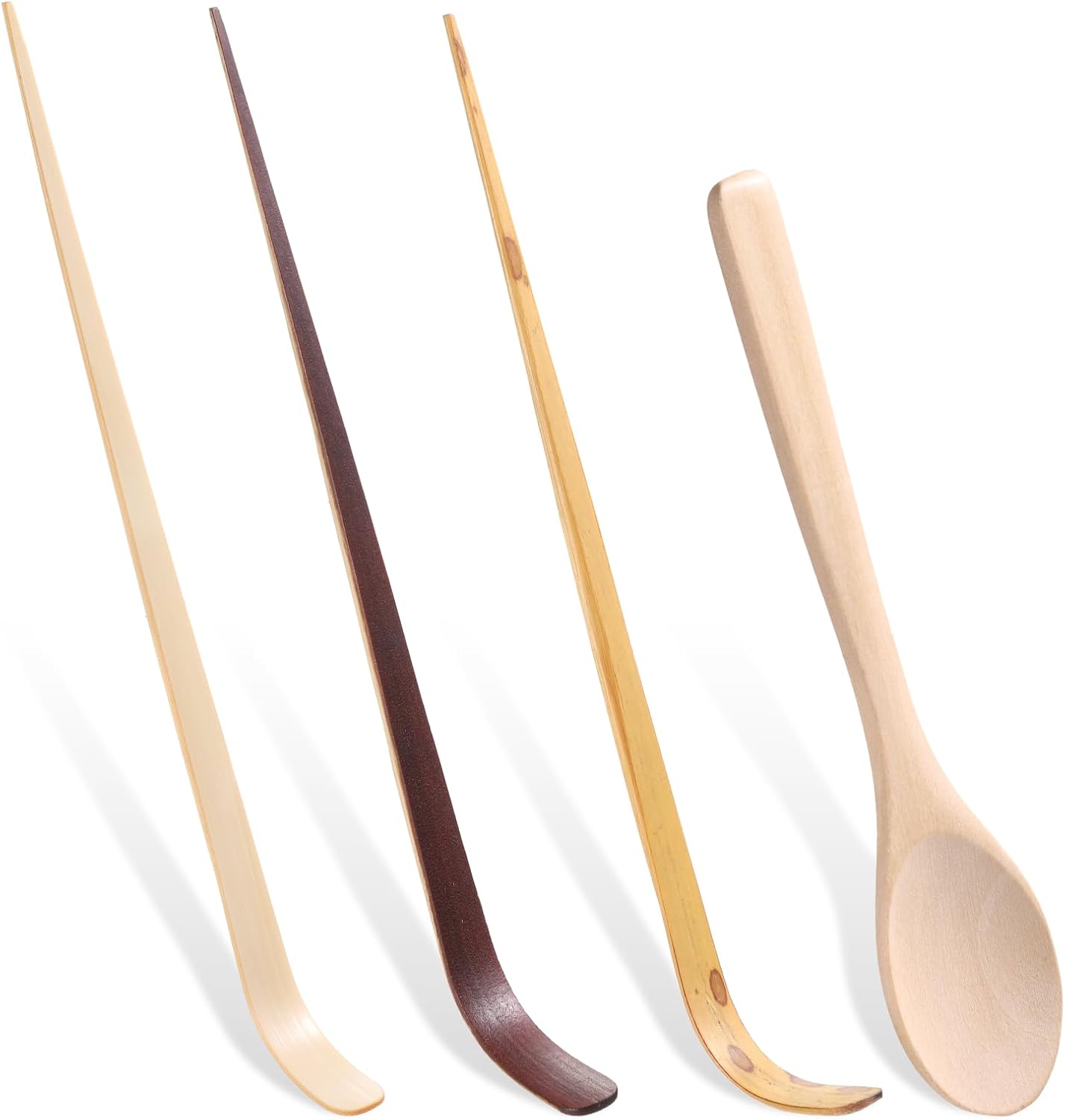 4 Cucharas Matcha Chashaku Japonesa para Té Ceremonia