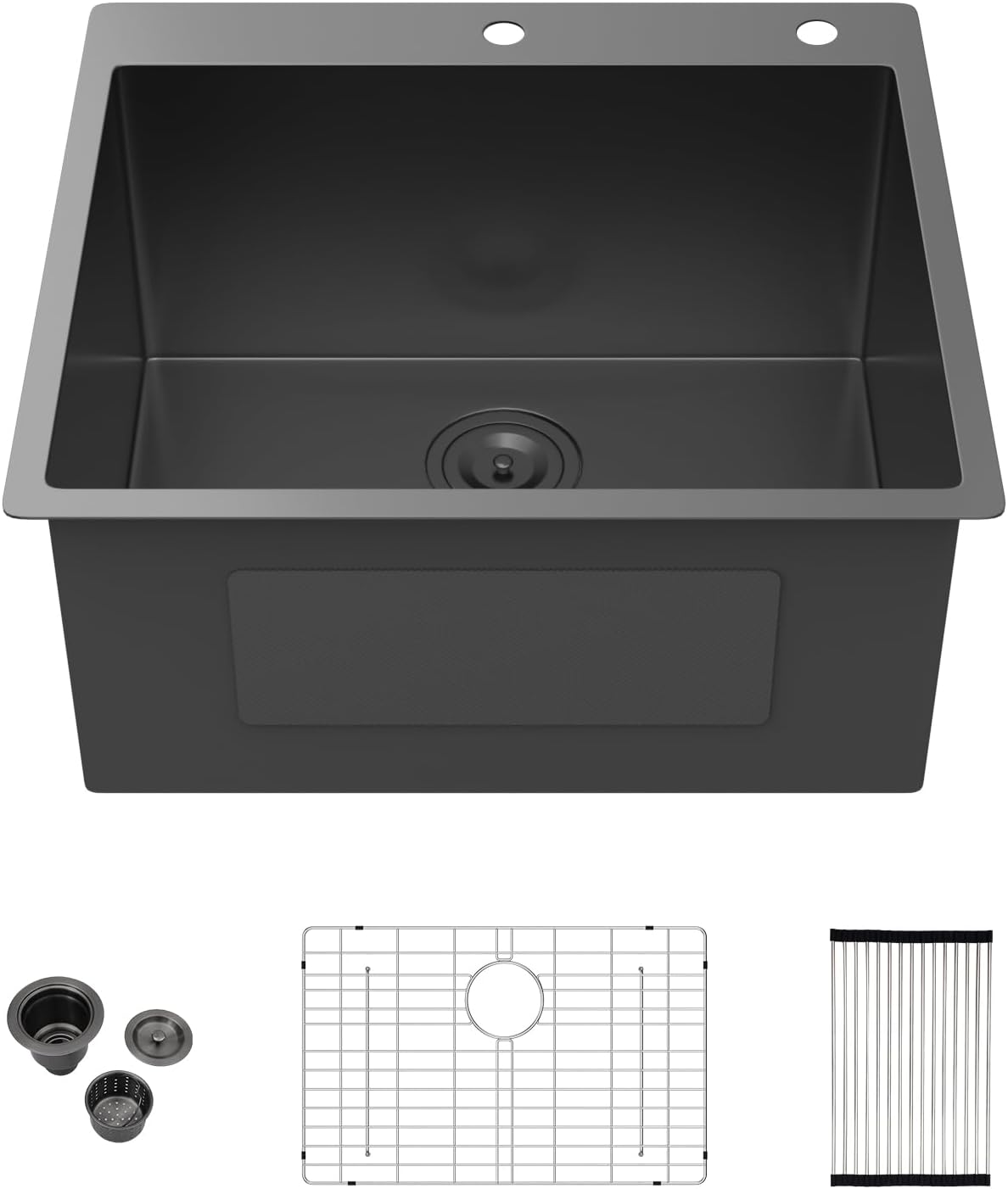 Fregadero acero inox 25x22pulg para autocaravana