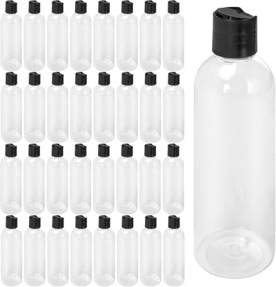 Botellas plástico tapa disco negro para champú