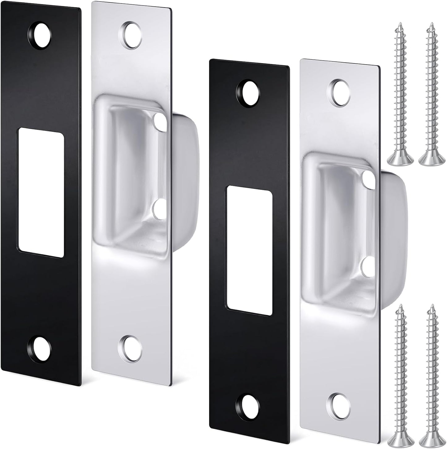 2 Pzas Placa Bloqueo Puerta 1-1/4x4-7/8 R Universal