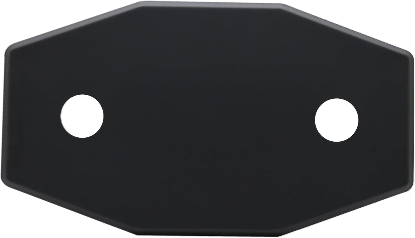 Placa cubierta 2 orificios para válvulas bañera ducha bronce
