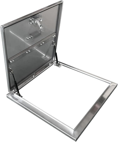 Escotilla techo 24x24pulg acero inox 304 puerta seguridad