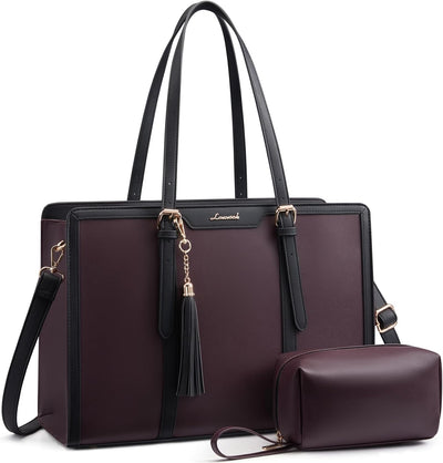 Bolsa laptop mujer 15.6pulg poliuretano gran capacidad