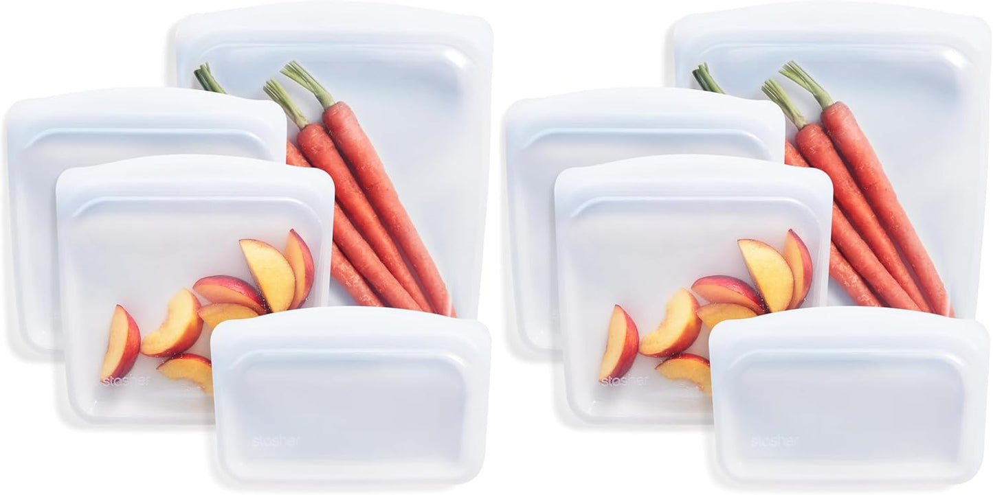 Bolsas de almacenamiento reutilizables de silicona para congelador y microondas