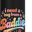 Bottella de agua acero inoxidable aislada con abrazos de baddie