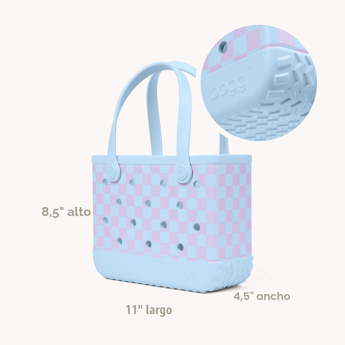 Bolsa resistente 11x8.5x4.5 pulg para playa, piscina, trabajo