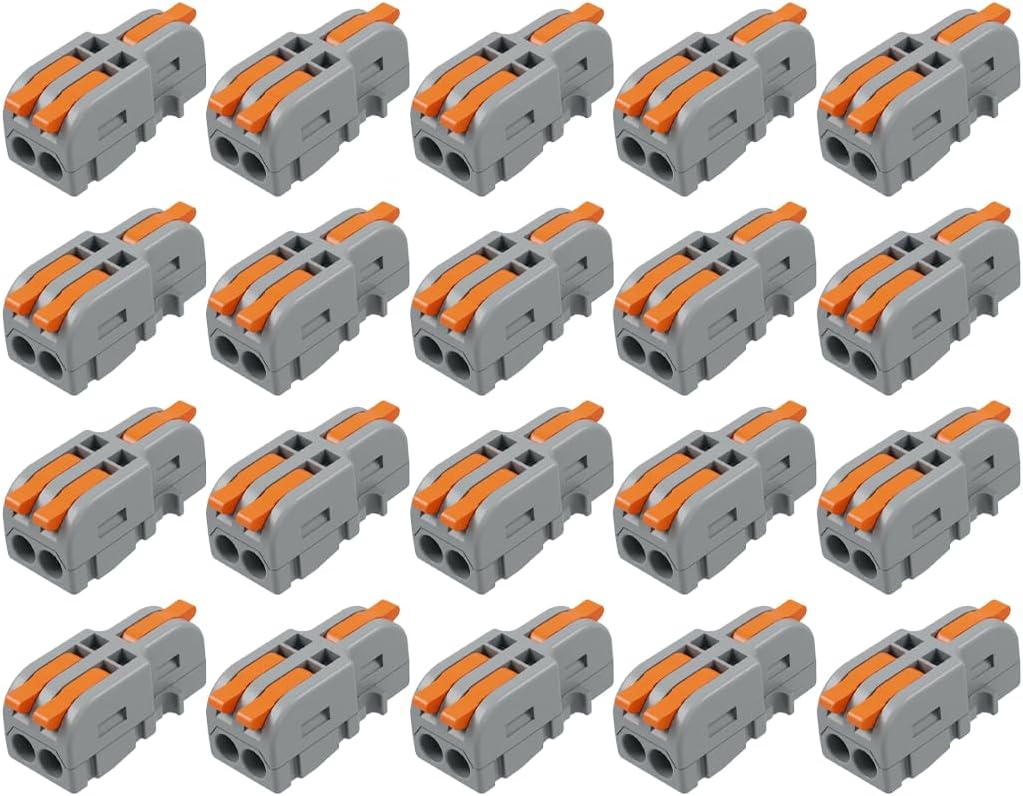 20 Pzas Conectores Electricos Mini 1pulgada2