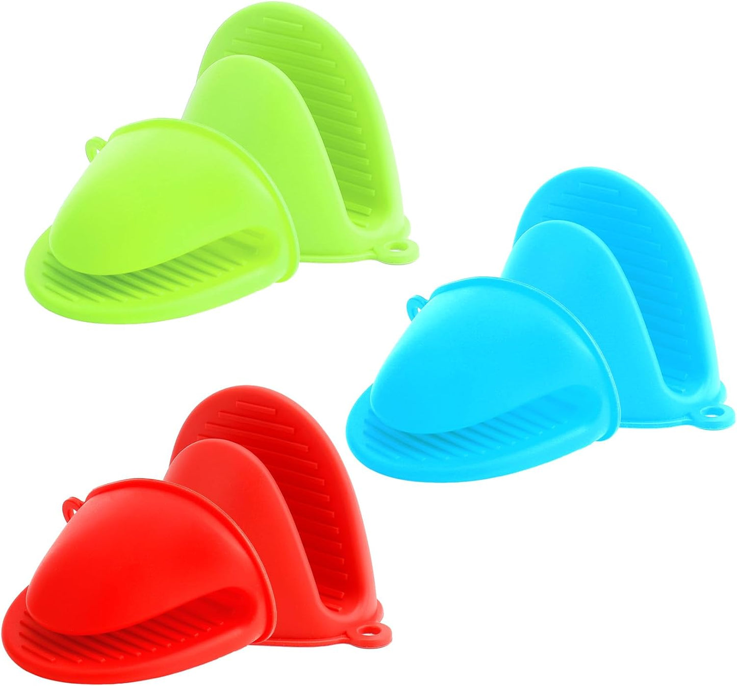 Mini guantes de silicona para horno y freidora de aire, 6 unidades