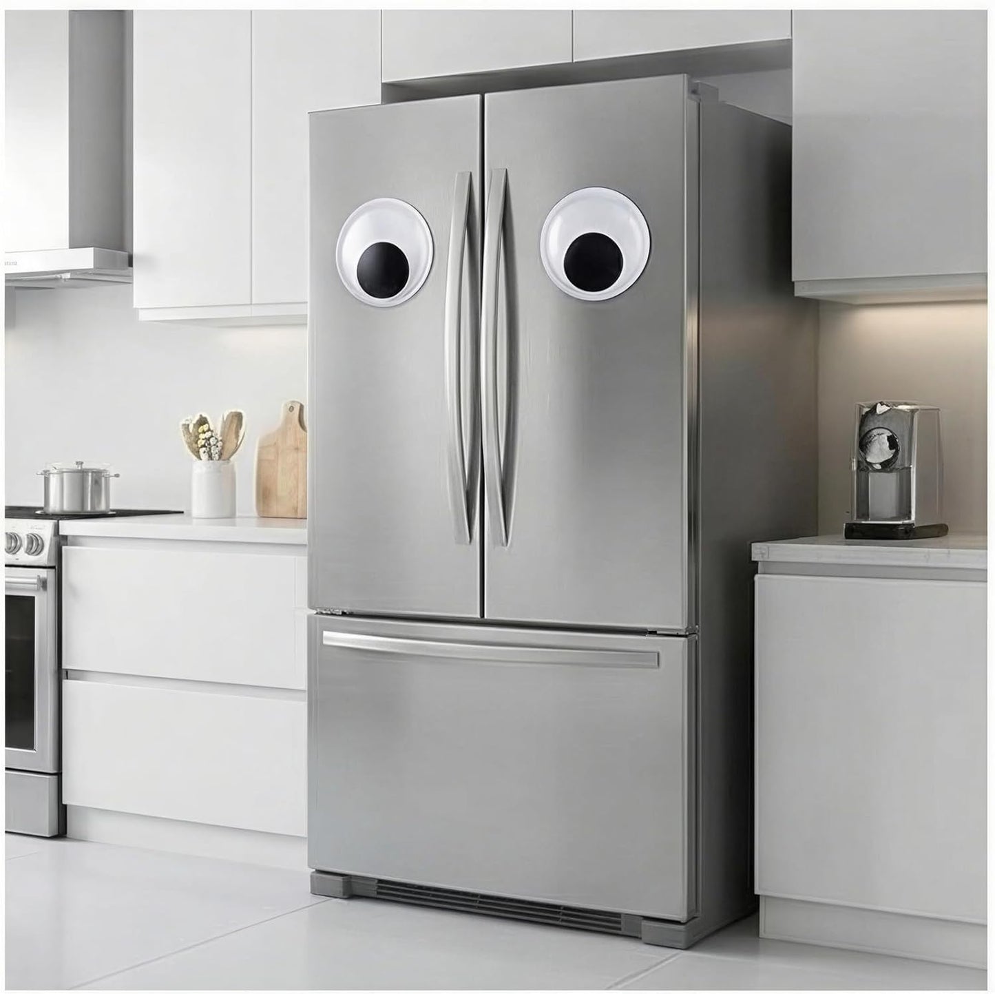 Ojos grandes para refrigerador de 3.94 pulgadas con imanes fuertes decoración de escritorio y casillero