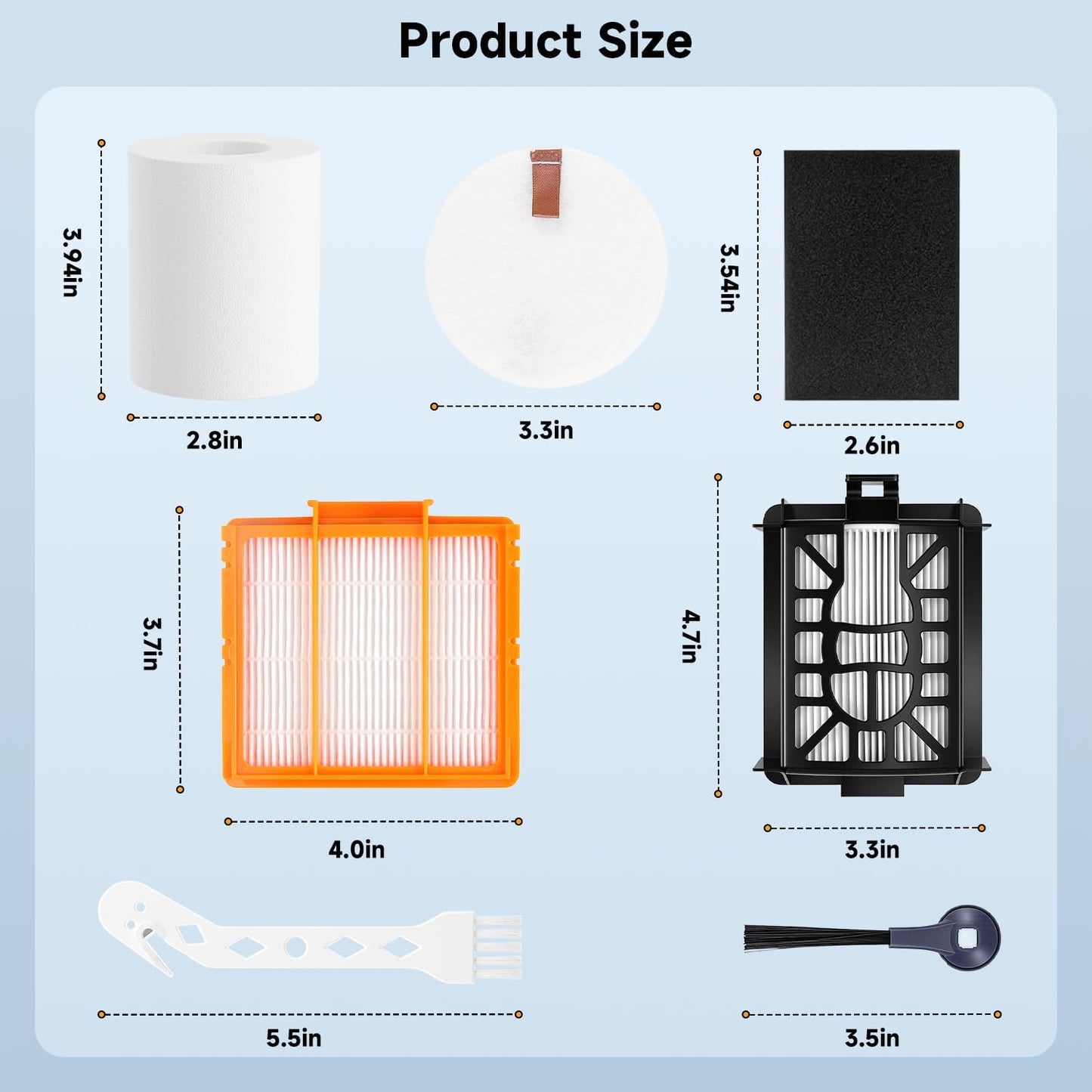 Accesorios aspiradora Sh-ark filtros y cepillos
