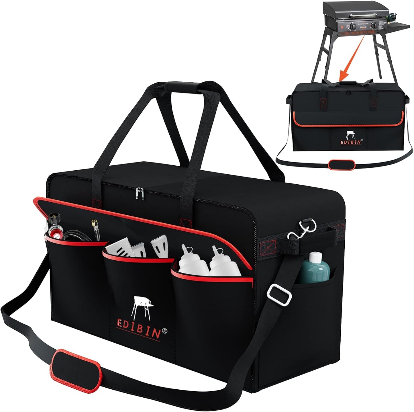 Bolsa transporte plancha 22pulg Blackstone con capucha y soporte